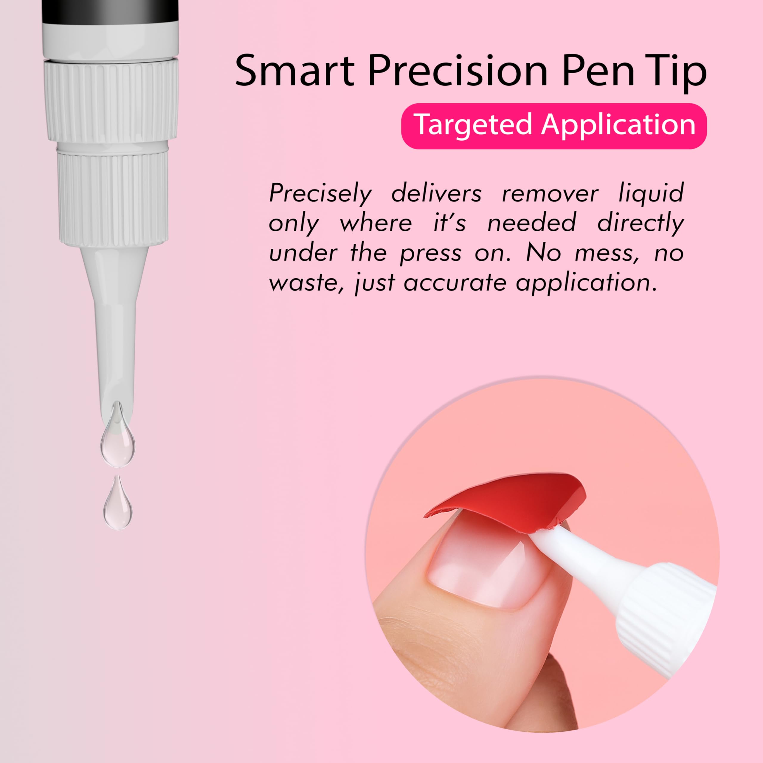 Exsivia acetone-free nail glue remover pen for press on nails
