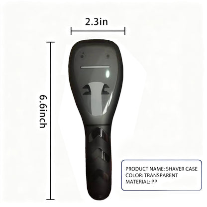 Dustproof travel grooming accessory box highlighting the secure snap lock closing latch.