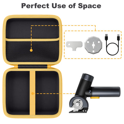 Aenllosi protective travel organizer open view demonstrating internal elastic strap and zippered mesh pocket
