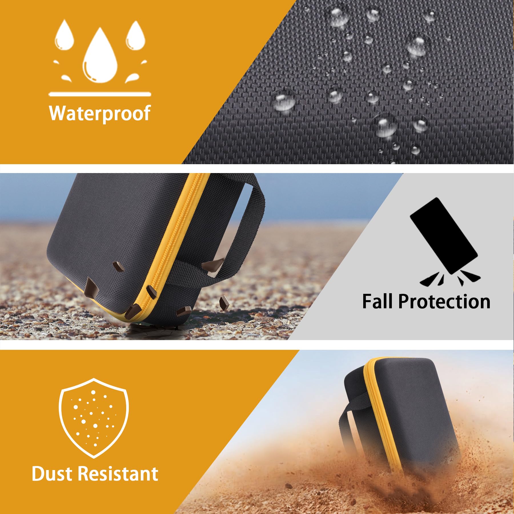 Aenllosi hard storage cover side profile highlighting the lightweight compact design for portable crafting
