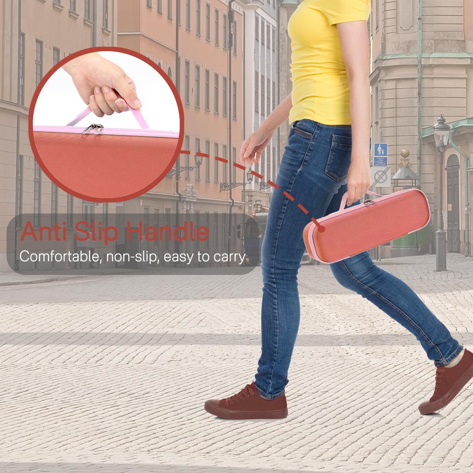 RAIACE water-resistant hard shell case demonstrating scratch protection for premium imported styling tools