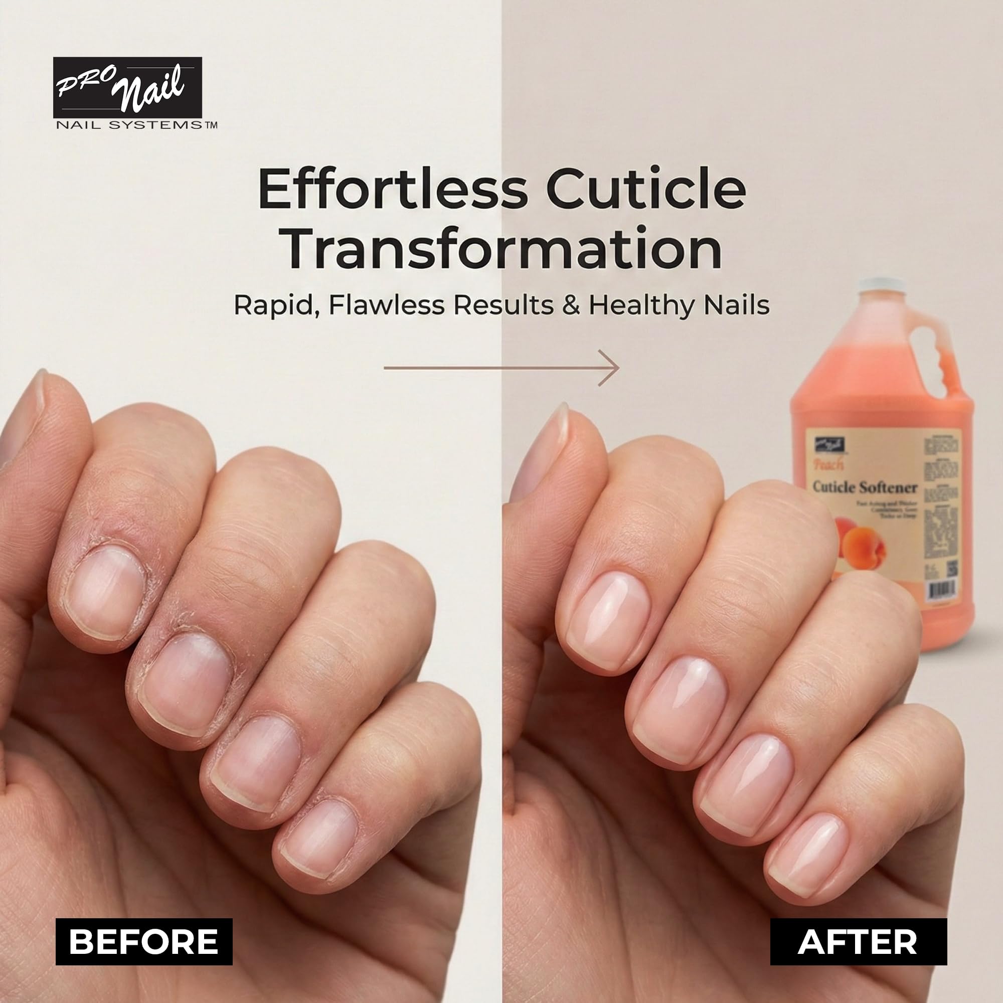 Bulk Pro Nail peach scented cuticle remover for salons