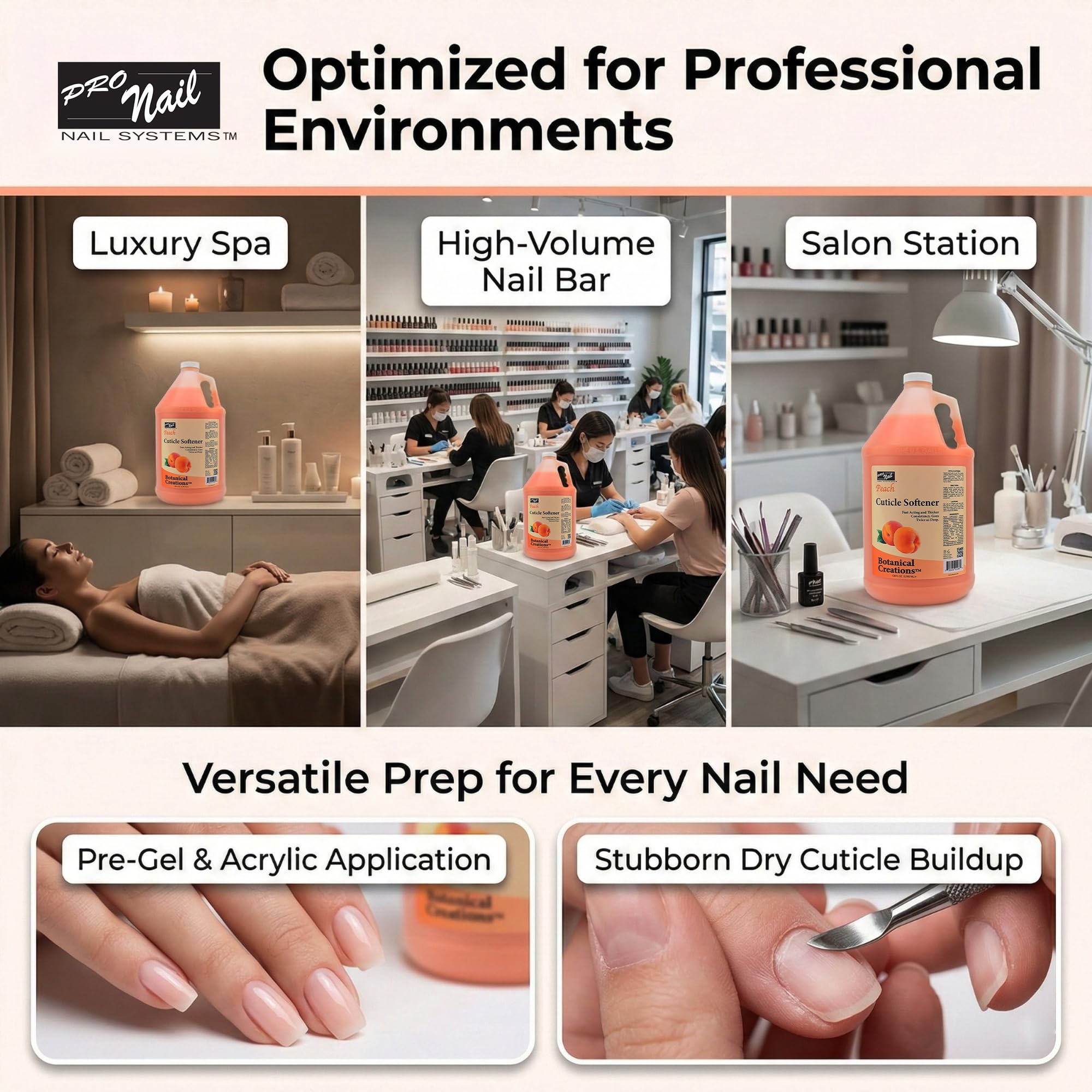 Pro Nail 128 Fluid Ounce cuticle cream bottle labels