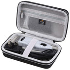 Aproca black storage case open showing interior mesh pocket