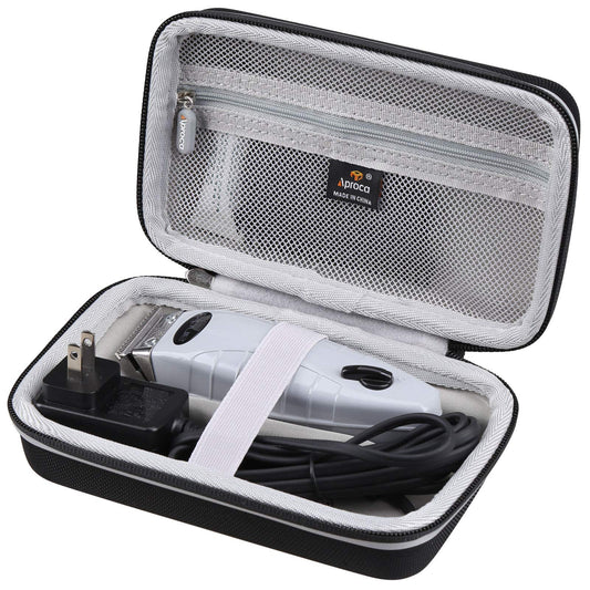 Aproca portable trimmer bag opened layout displaying interior mesh pocket compartments
