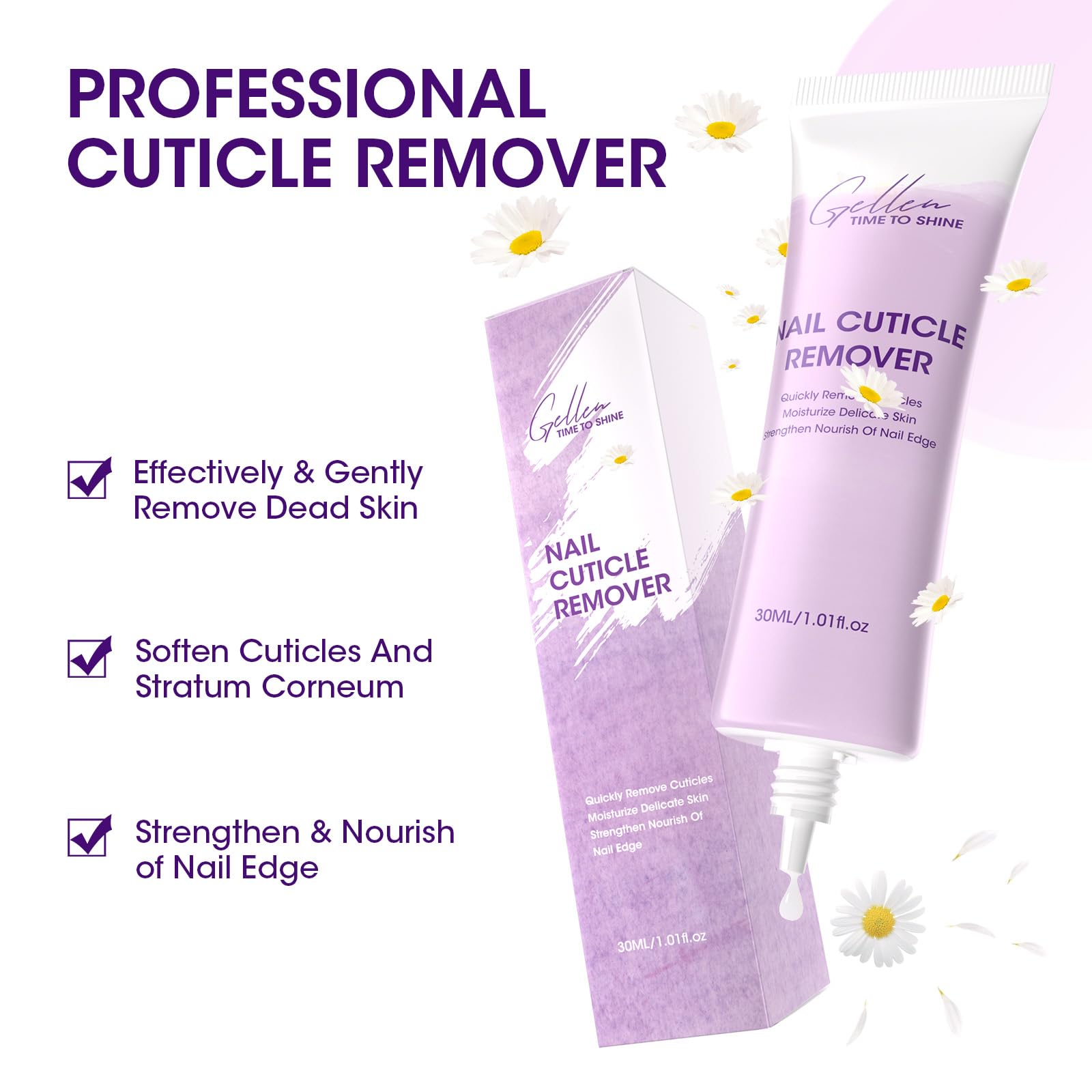 Applying Gellen cuticle softener cream to fingernails