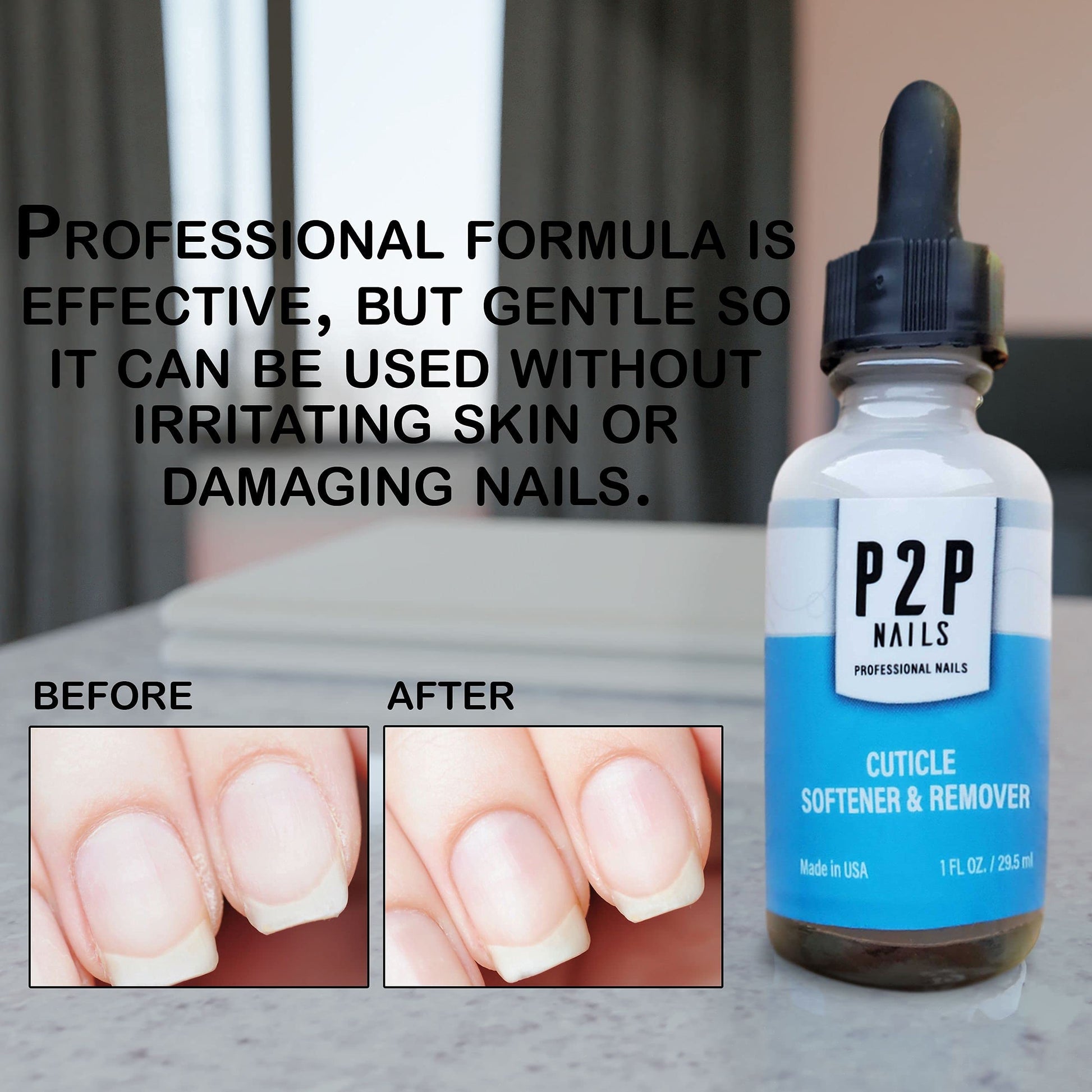 Professional P2P Nails cuticle care treatment bottle