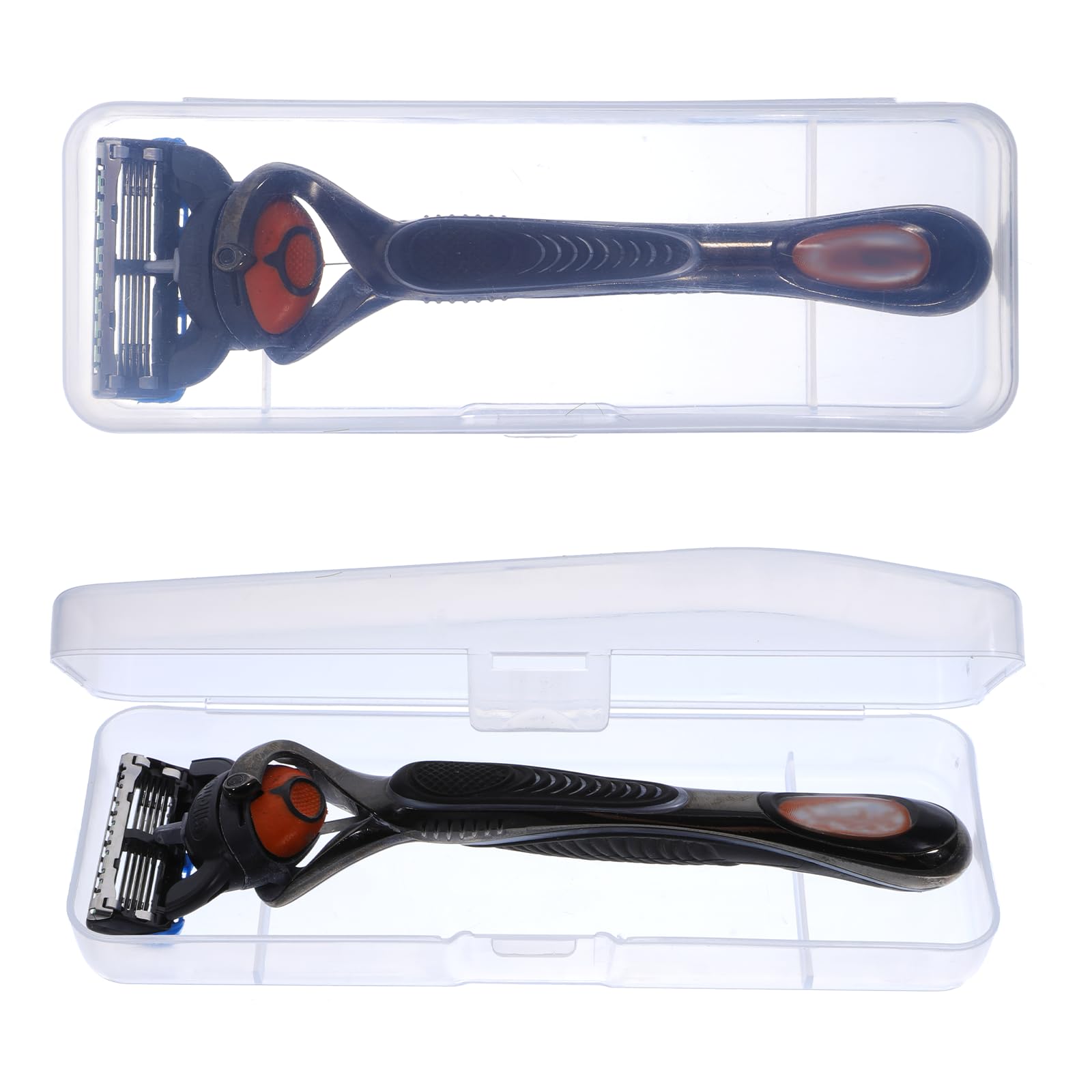 Eco-friendly pressure-resistant men's shaver container container open view