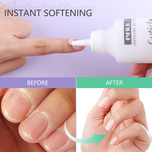 Close up of Nxj Infilila professional cuticle remover liquid