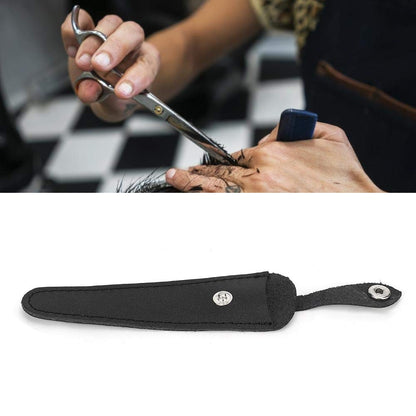 Rotekt1740 barber shear protective sleeve showing back stitching and durable alignment