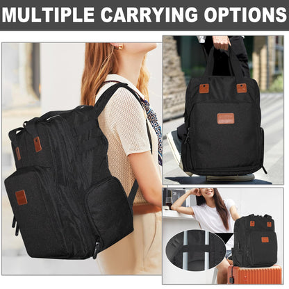 NADAENMF large hairstylist travel bag side profile highlighting the deep storage compartments and heavy duty zippers.