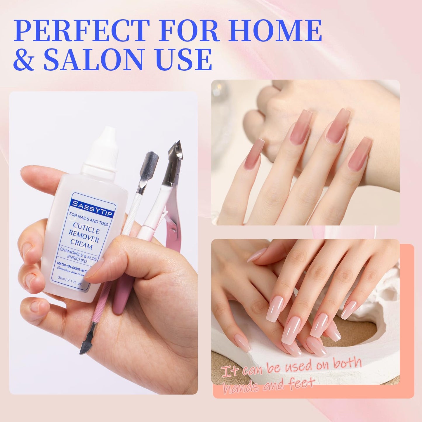 Sassytip nail care product for home salon use