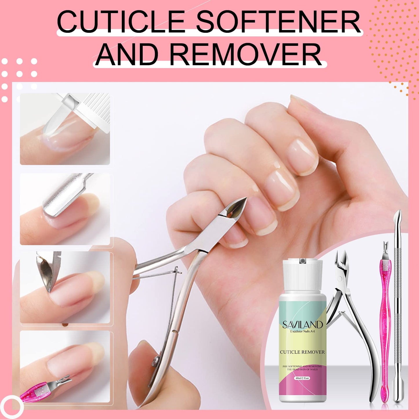 Saviland cuticle remover cream bottle 2.03 fluid ounces