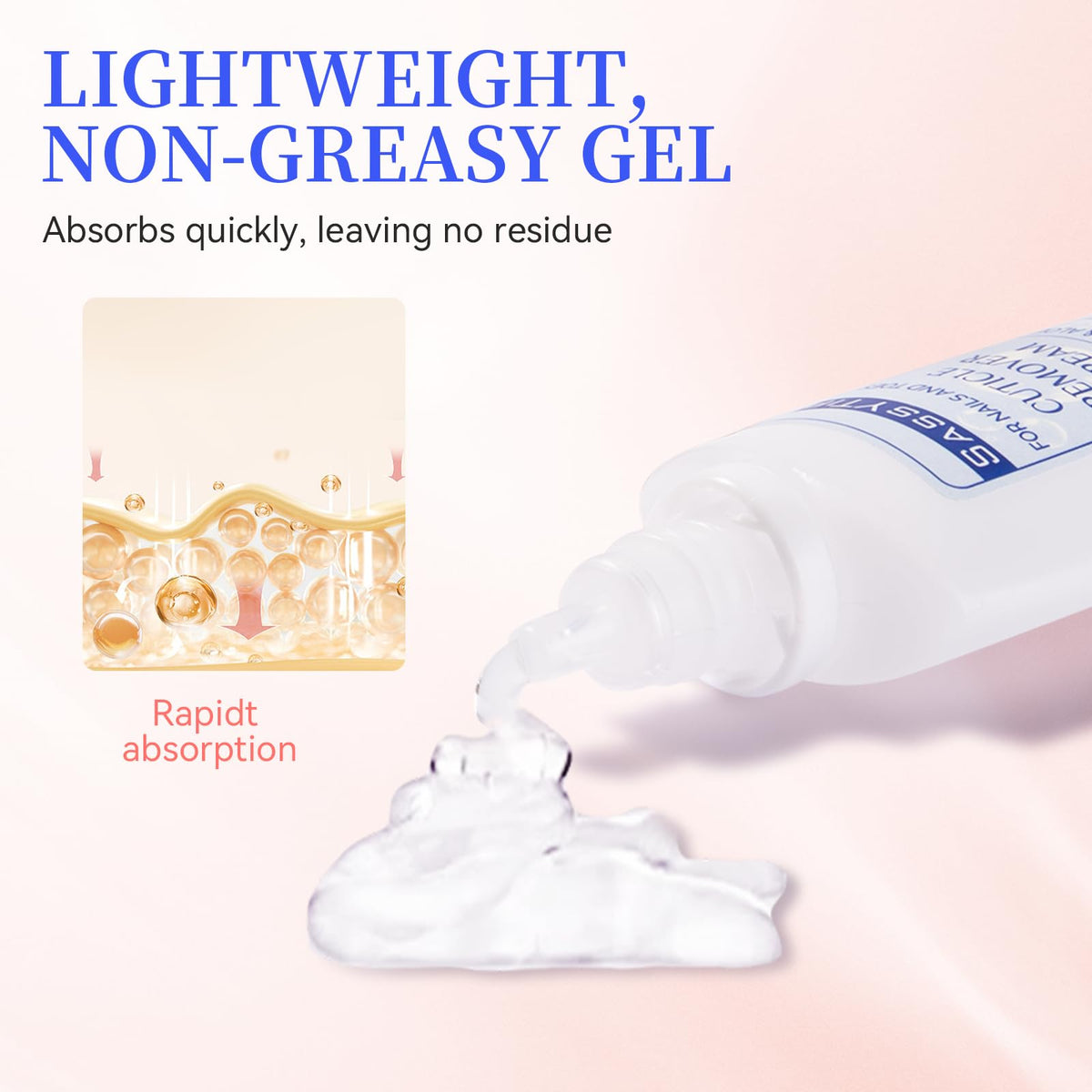 Complete salon nail care set featuring the rapid softener gel