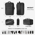 Aurotier travel organizer bag featuring insulated heat resistant pocket
