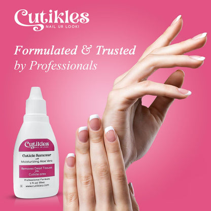 Cutikles cuticle remover gel bottle with nail care tools