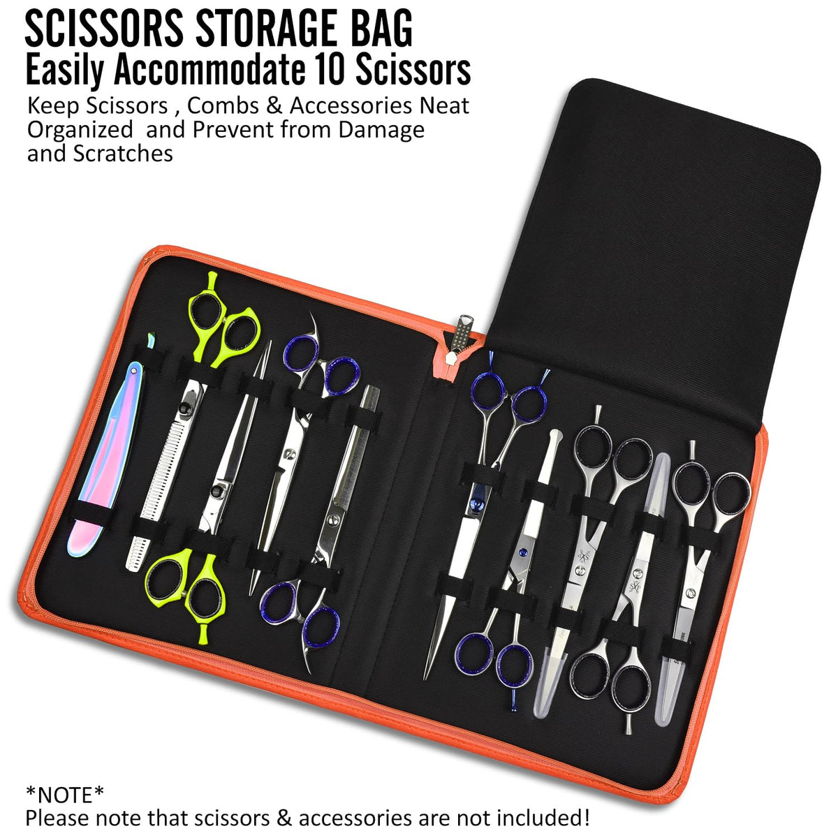 Shears Professional leather scissor case lifestyle angle
