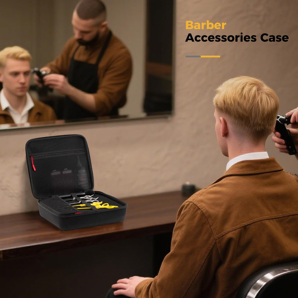 ProCase universal clipper storage box showing dual-way zipper closure