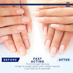 Blue Cross nail care treatment bottle texture and consistency close up