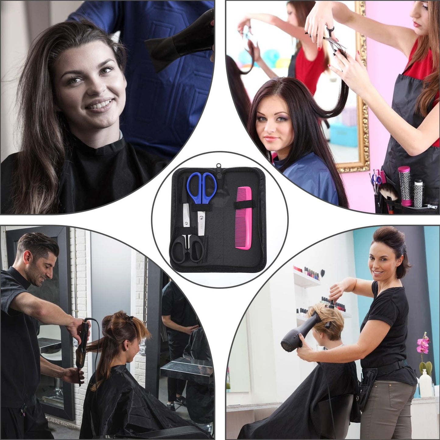 Jxiwfvl lightweight travel organizer case for barber shears and hairdressing accessories