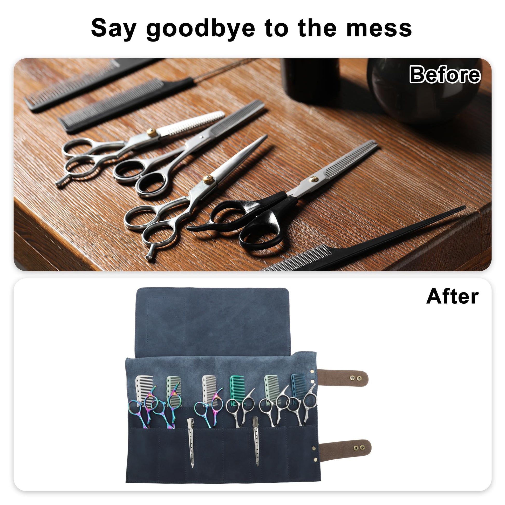 VOCOSTE durable stylist grooming scissor holder side profile view
