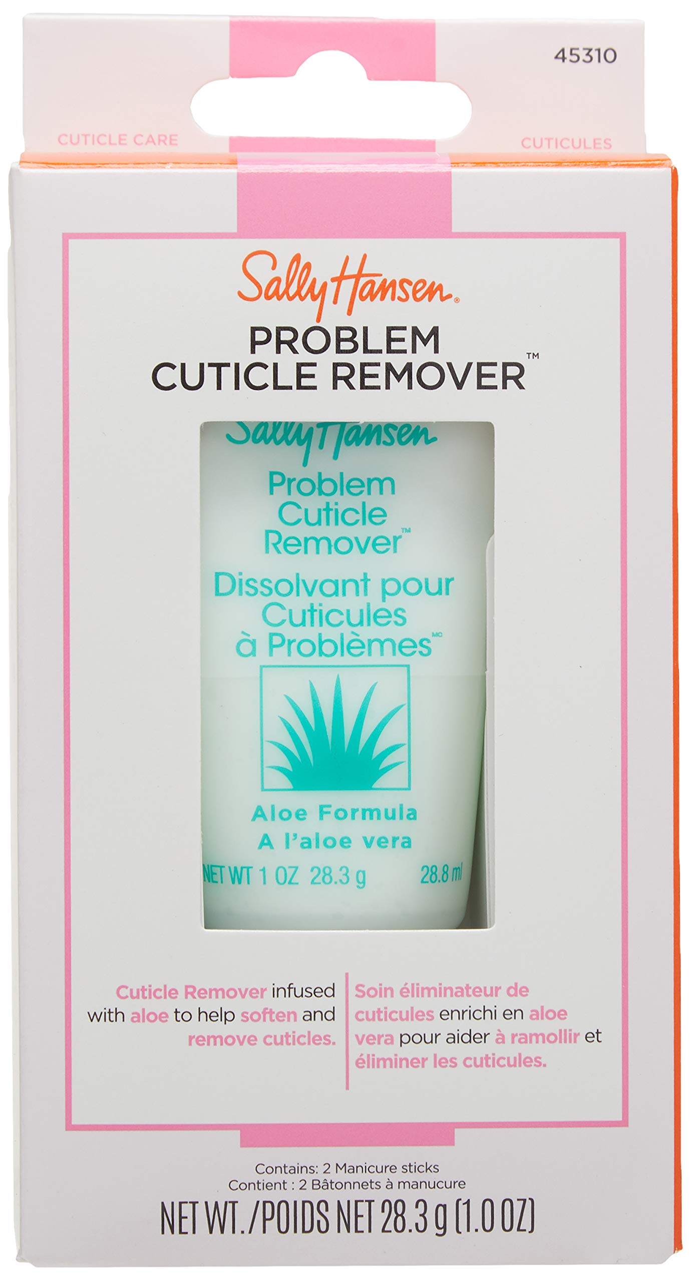 Sally Hansen cuticle remover gel tube side profile