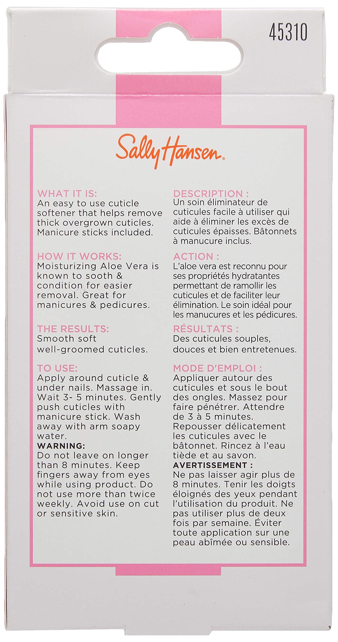 Close up of Sally Hansen nail treatment tube tip