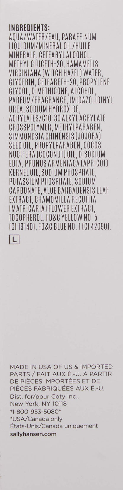 Sally Hansen nail care treatment kit components