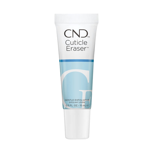 Cnd Cuticle Eraser 0.5 fluid ounce tube in hand