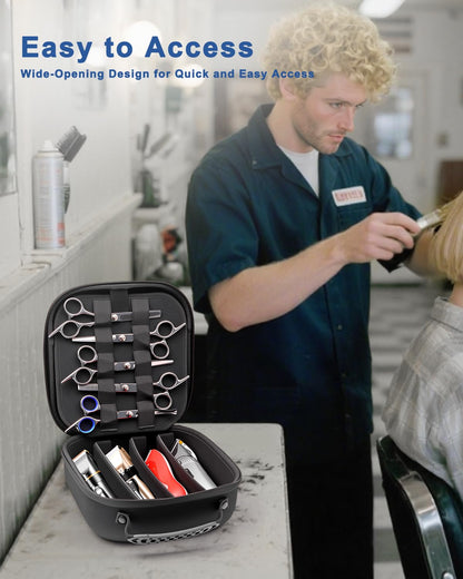 Krypthos compact lightweight mobile barber bag fitting inside a travel luggage bag