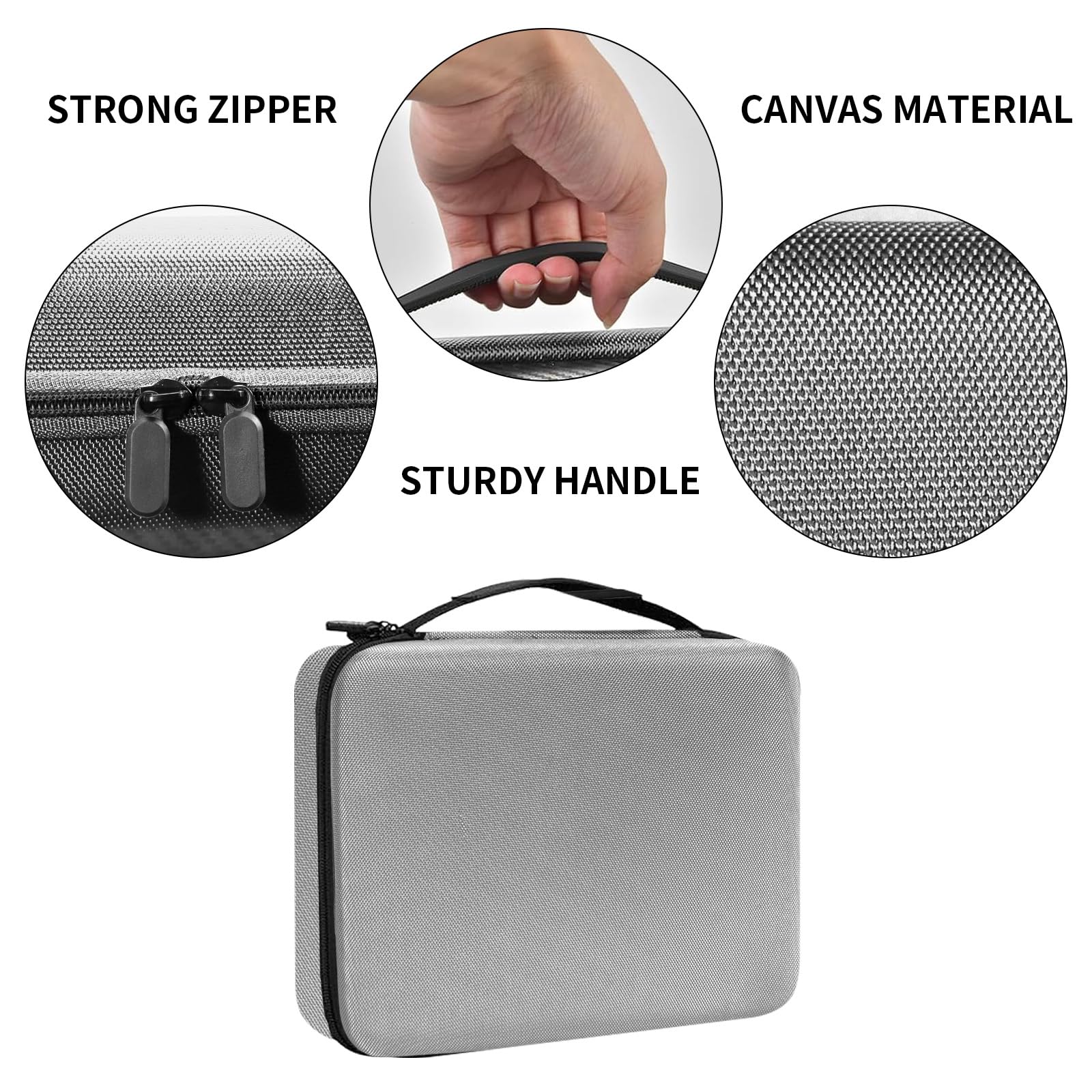 Bibuks styling supplies storage case mesh pockets filled with scissors and attachment guards