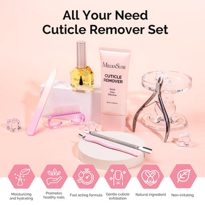 Close up of MelodySusie 60 gram cuticle remover cream tube