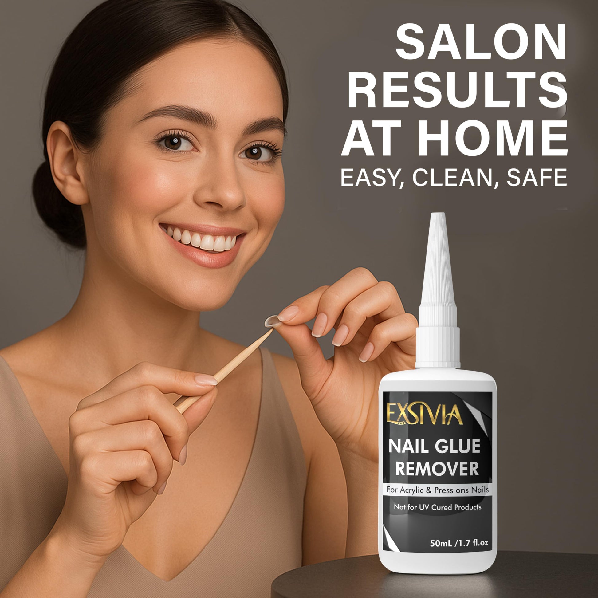 Exsivia non-acetone debonder for safe artificial nail removal