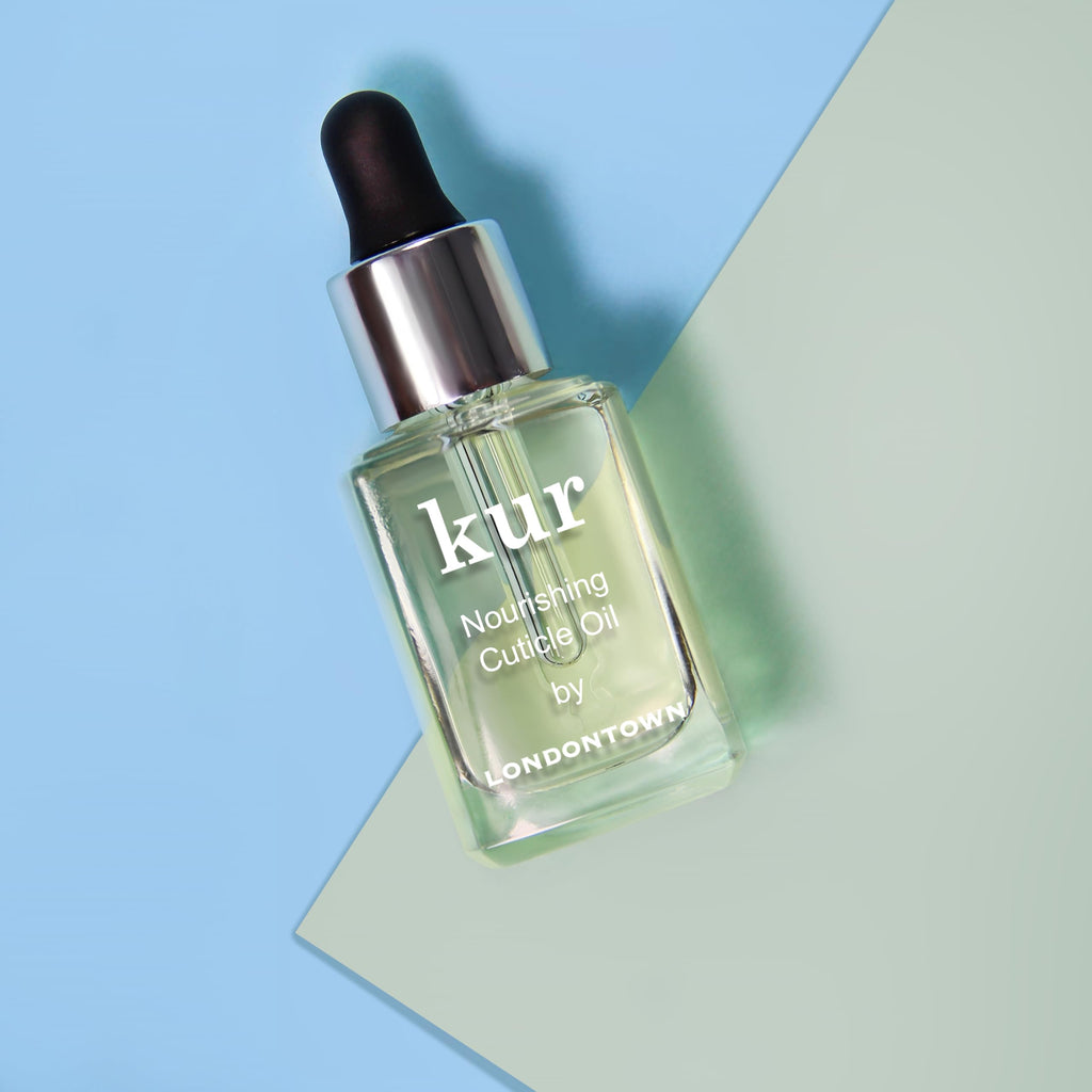 Londontown Kur Cuticle Saver Set box and dual bottles