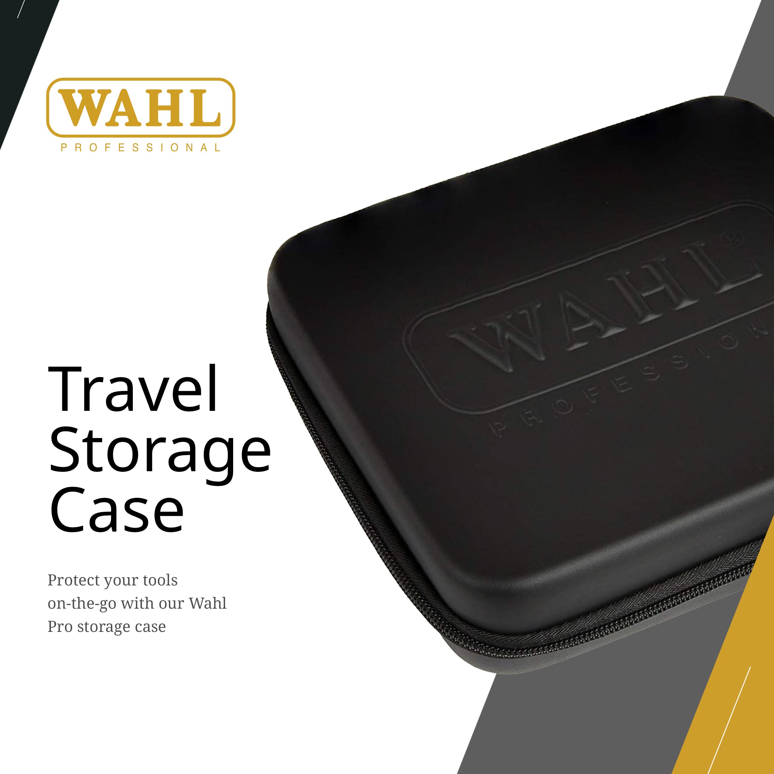 Wahl 90728 grooming organizer open layout showcasing internal mesh accessory pocket