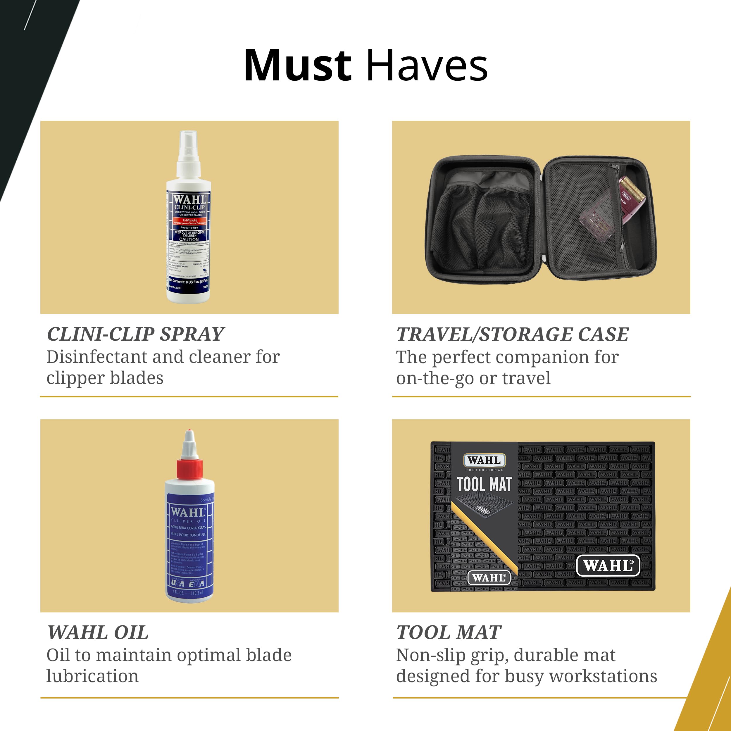 Wahl professional trimmer travel container side angle highlighting slim profile