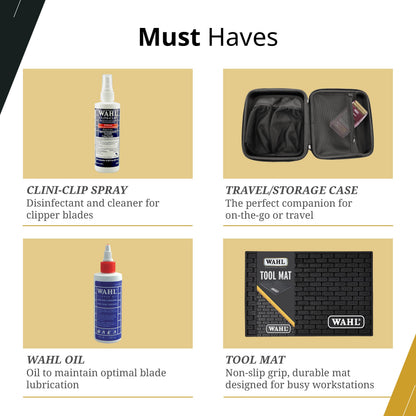 Wahl professional trimmer travel container side angle highlighting slim profile