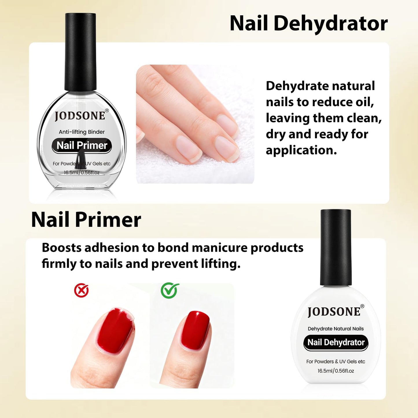 Jodsone nail dehydrator bottle label detail