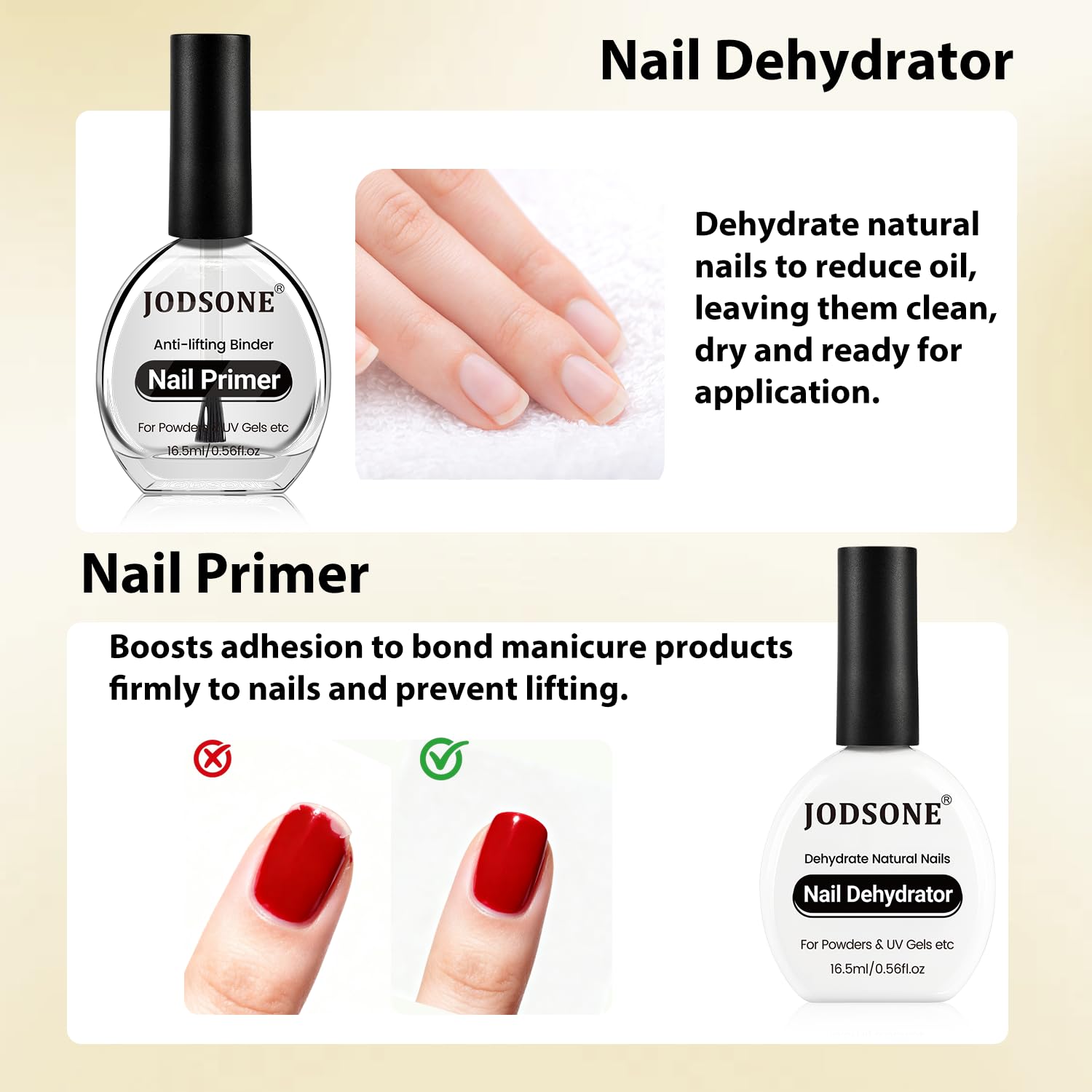 Jodsone nail dehydrator bottle label detail