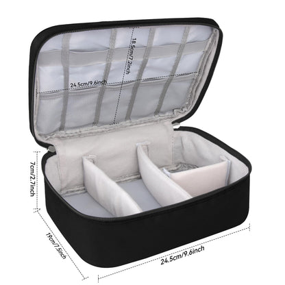 AIHOPESTO scissors storage bag highlighting the soft velvet lining that prevents tool scratches.