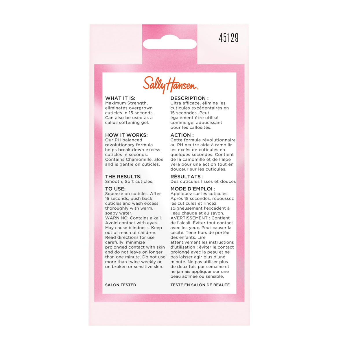 Sally Hansen 1 fluid ounce bottle lifestyle display