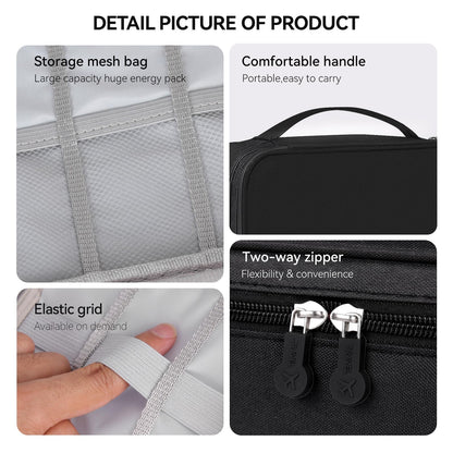 AIHOPESTO styling tool accessory case demonstrating the smooth operation of the two-way zipper closure.