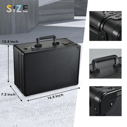 Yueieoun trimmer organizer briefcase showing the secure password buckle mechanism close up.
