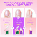 Close up of gelike ec nail strengthener texture
