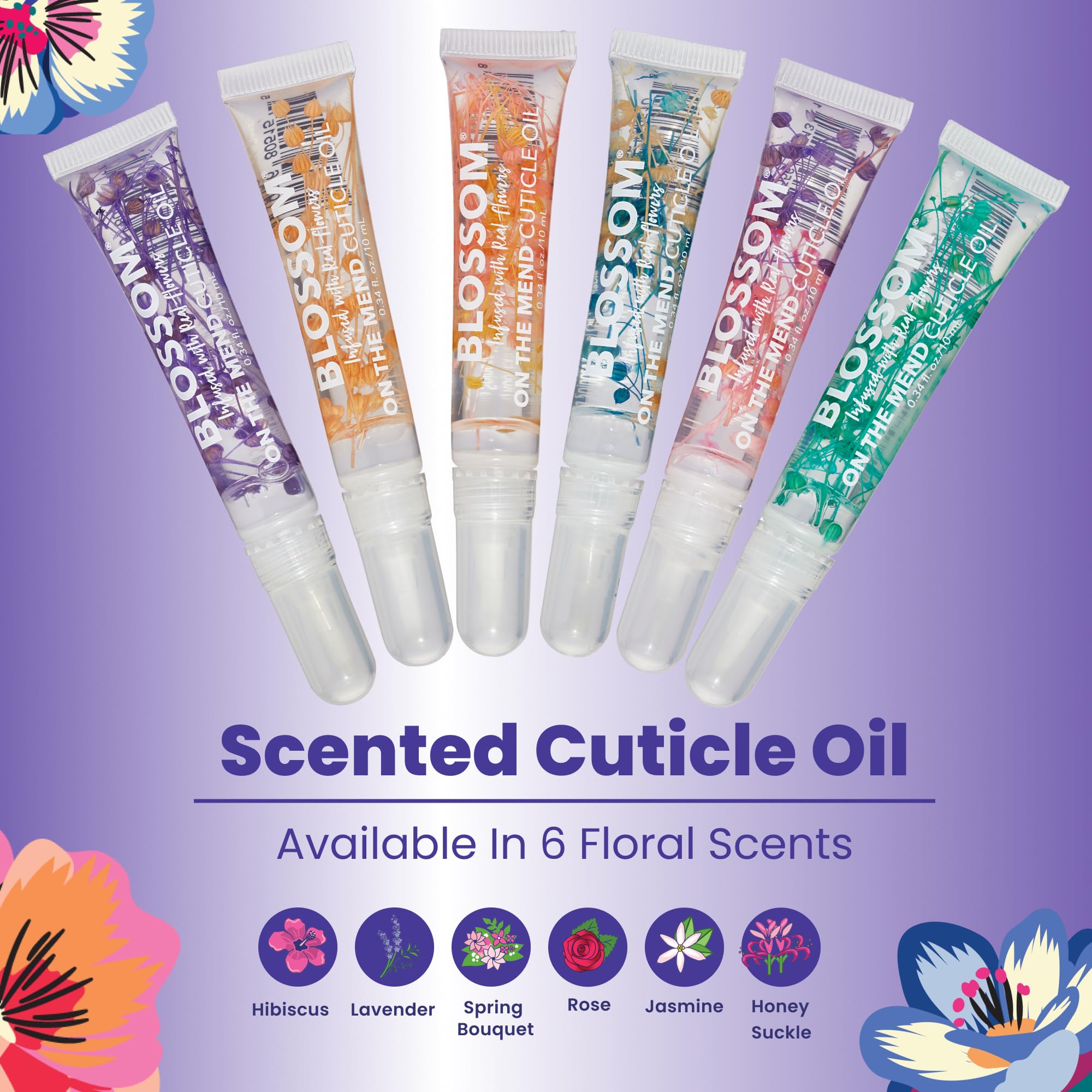 Blossom nail oil pen packaging details and size