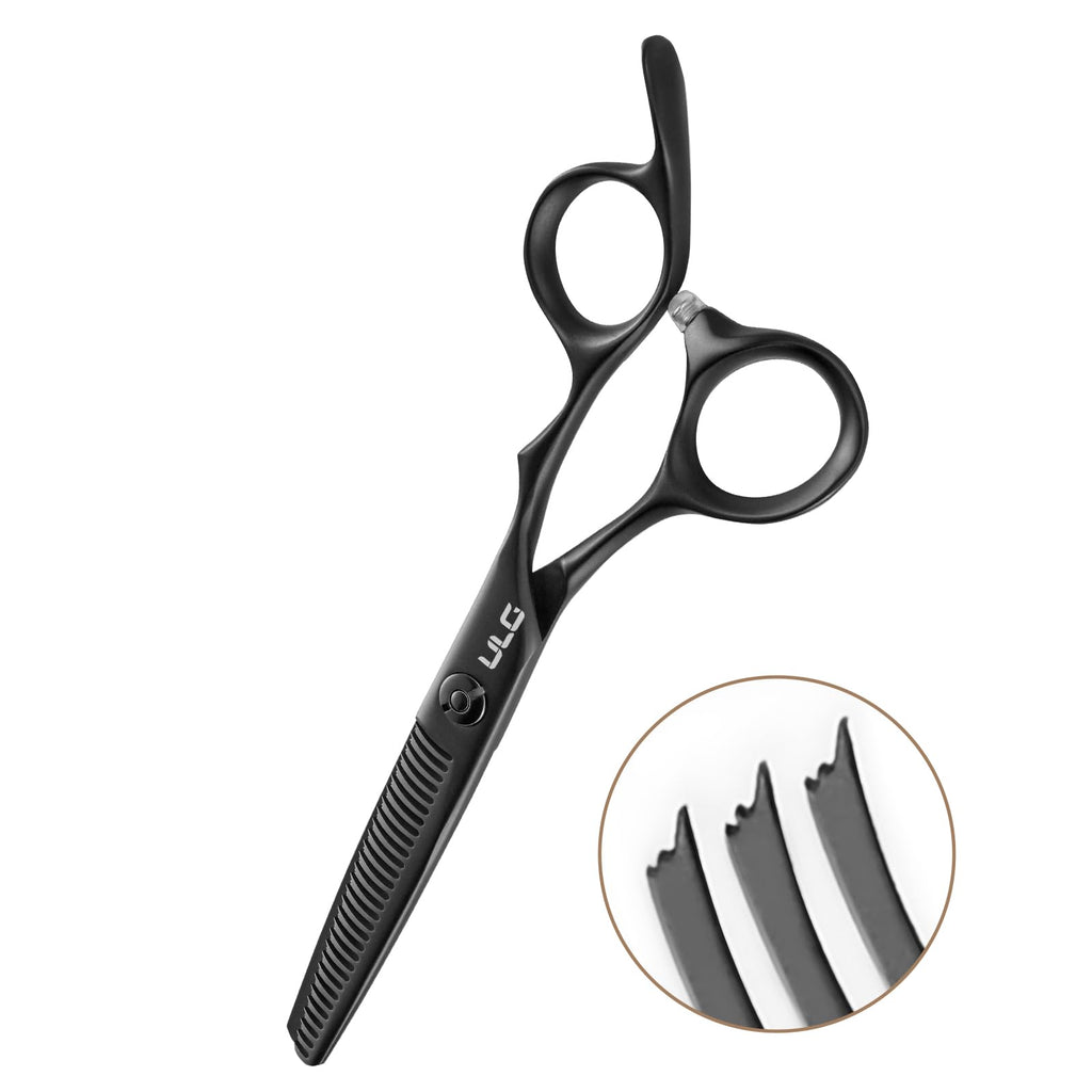 ULG hair cutting and thinning shears package contents emphasizing authentic professional styling tools
