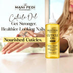 The Mani Pedi Essentials professional nail treatment bottle lifestyle