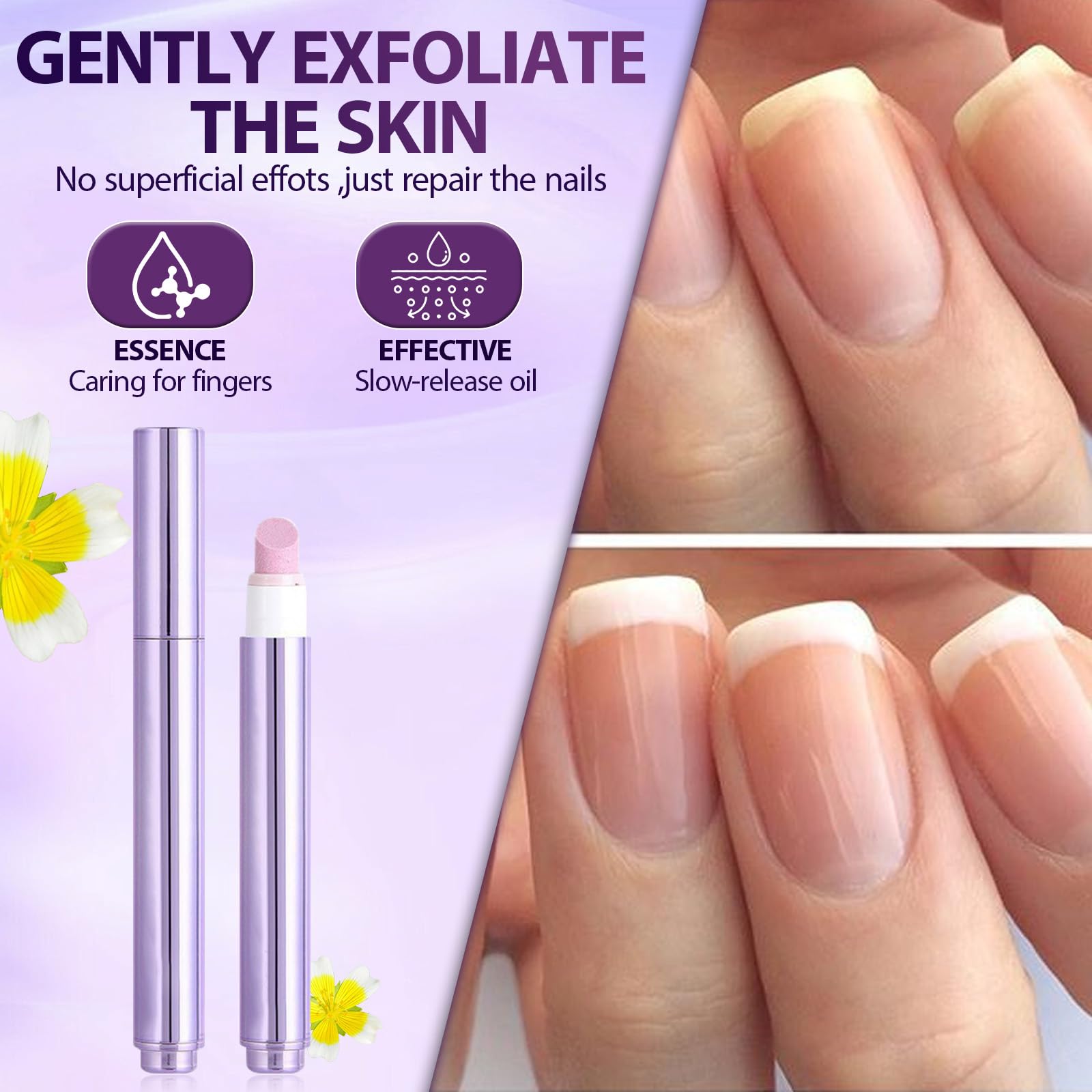 VocdFing nail care pen showing oil application