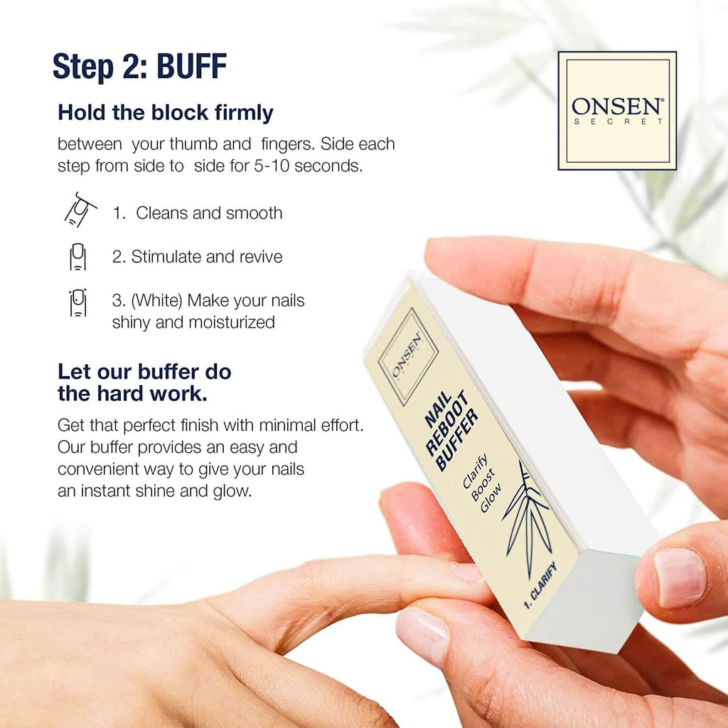 Onsen nail buffer replacement pads included in set