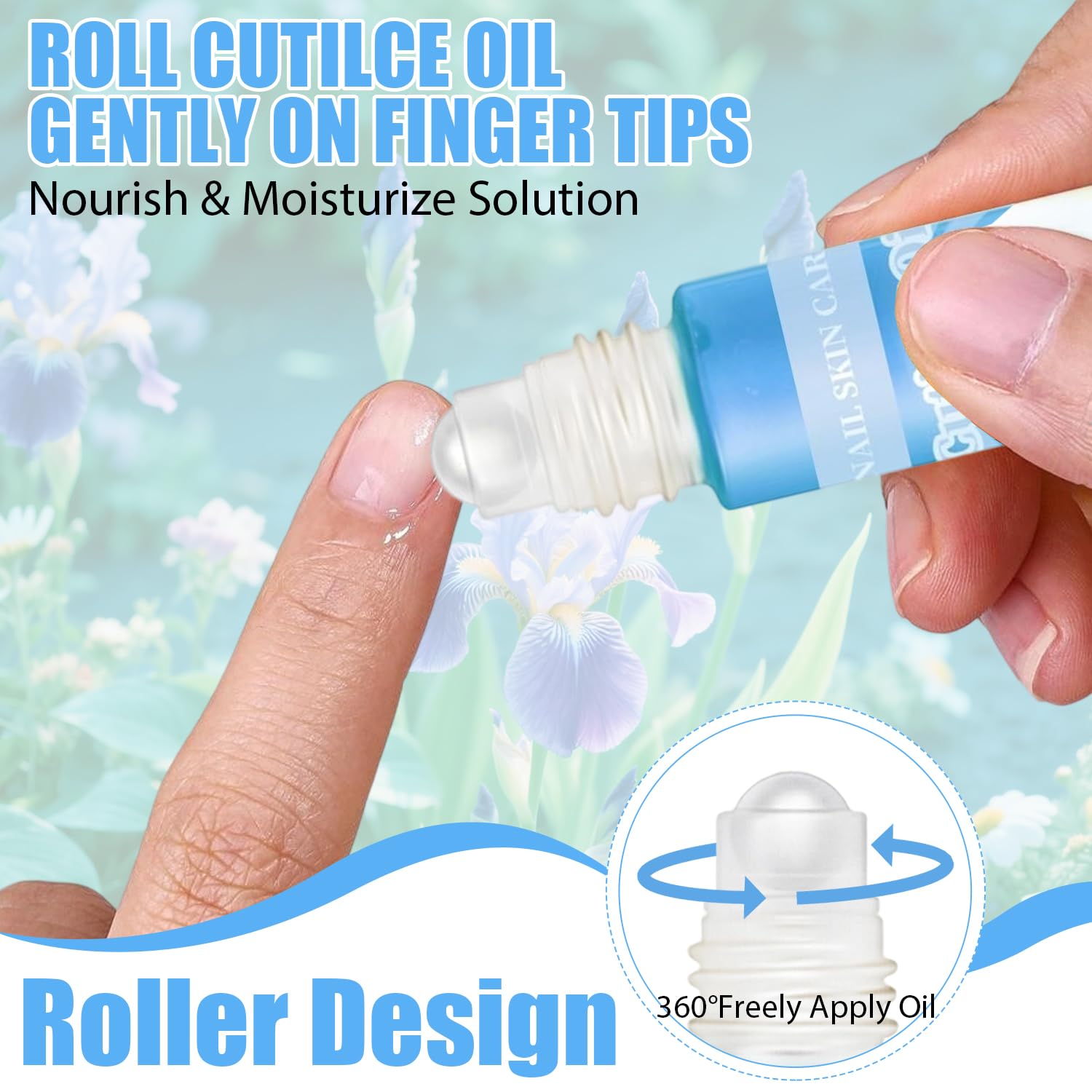 Professional nail strengthener oil for healthy growth